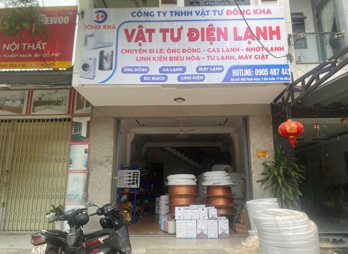 Cửa hàng Vật tư Điện lạnh Đông Kha tại Đà Nẵng